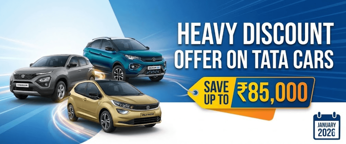 Heavy Discount Offer on Tata Cars in January 2026: Save Up to ₹85,000